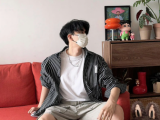 身高1.8米，135斤，外形俊朗清爽